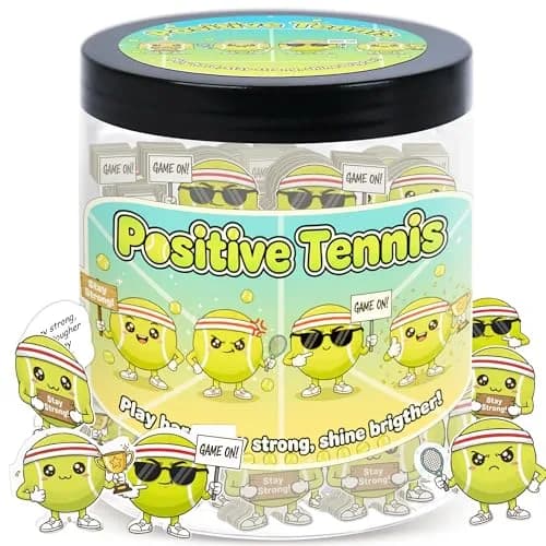 DEARMINE Positive Tennis Jar with 60 Affirmation Cards | Daily Encouragement & Focus - main product image
