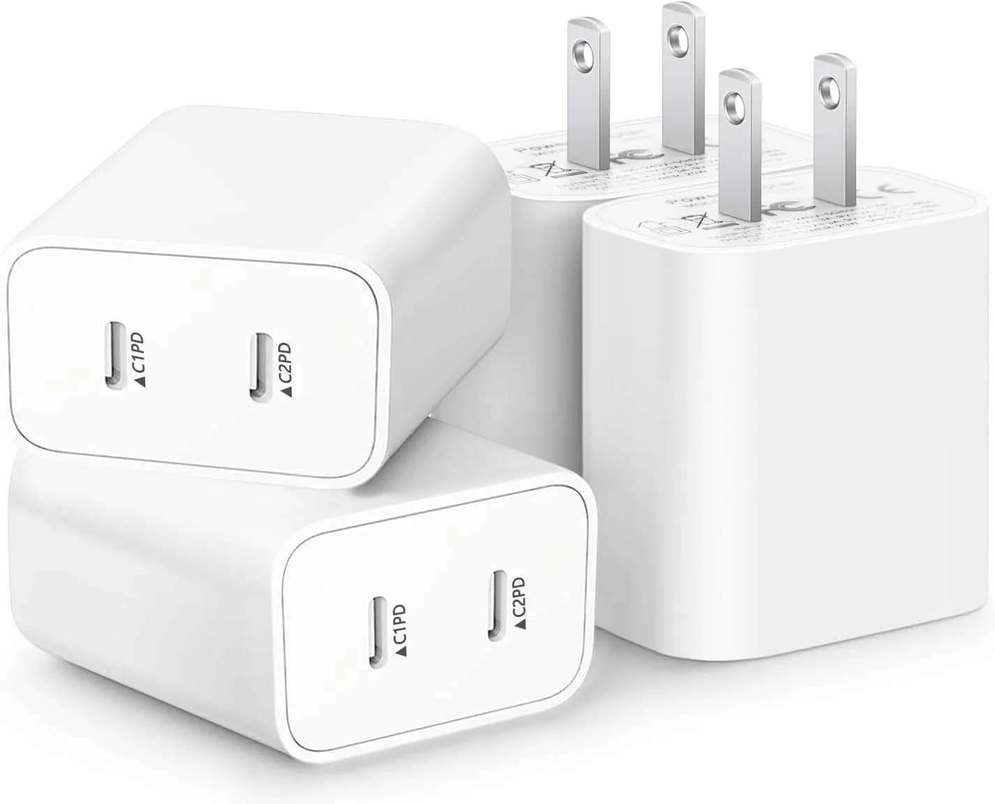 BikeAnything USB C Charger Block 20W | Dual Port Fast Charging for iPhone & iPad