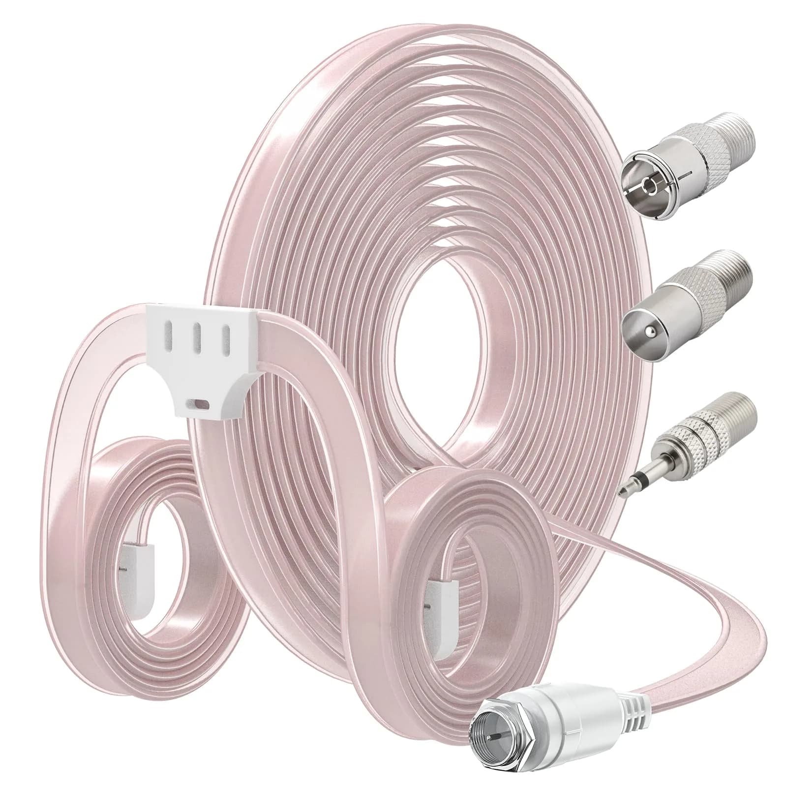 Ancable Indoor FM Radio Antenna for Stereo Receiver, 6-Foot Dipole with 3 Adapters | Enhanced FM Reception - main product image
