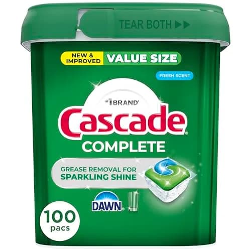 Cascade Complete Action Dishwasher Pods Fresh Scent 43 Count | Powerful Cleaning for Spotless Dishes - main product image