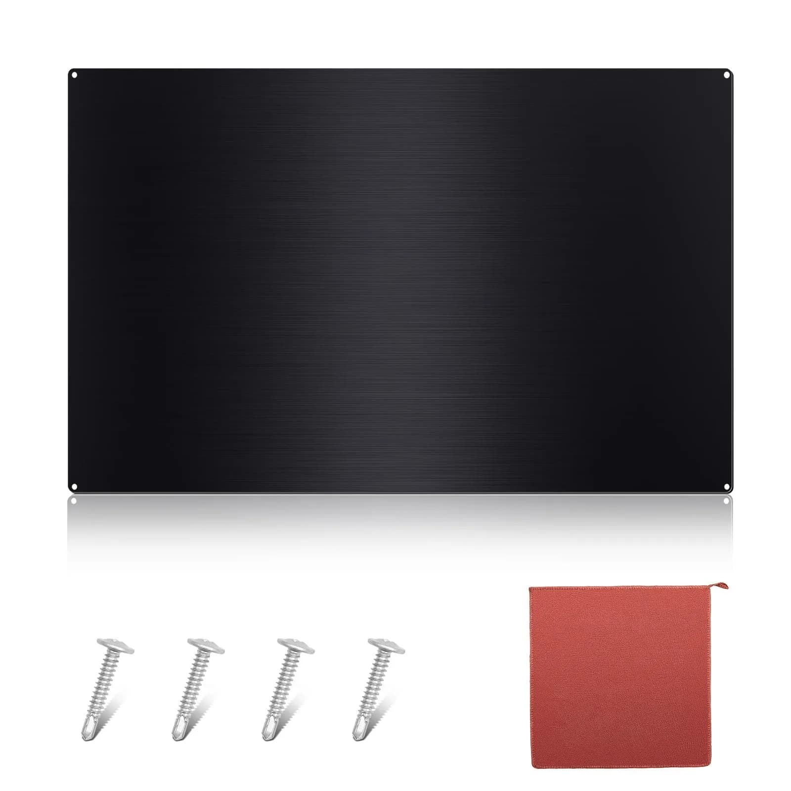 Yaocom Black Stainless Steel Backsplash for Stove, 30x12 Inch | Kitchen Wall Protection - main product image