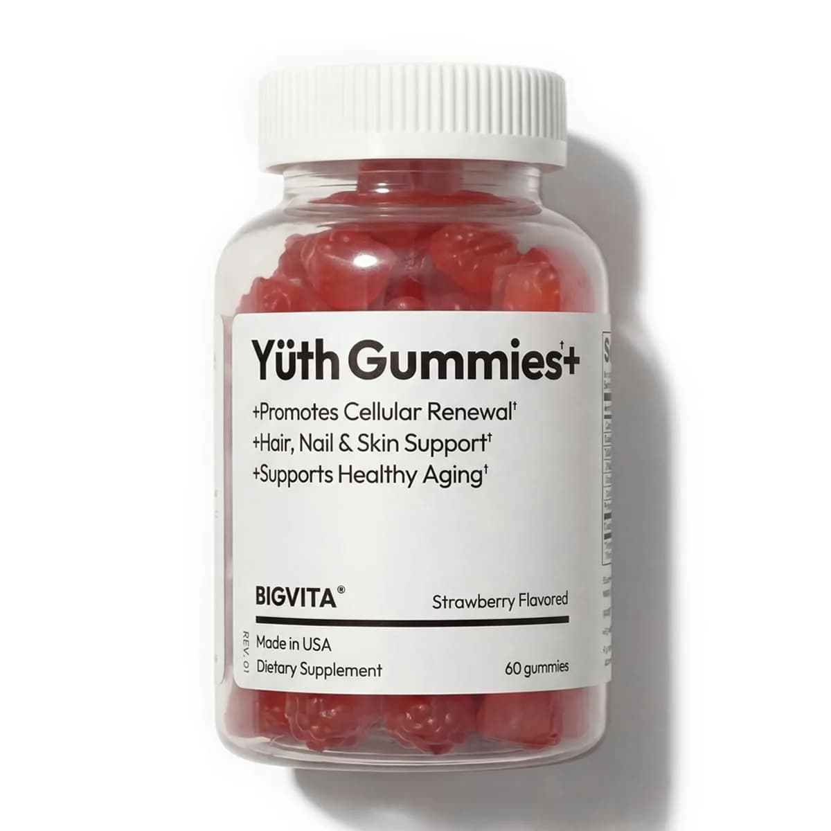 BIGVITA Yuth Gummies 60 | Spermidine Cellular Renewal & Anti-Aging Support - main product image