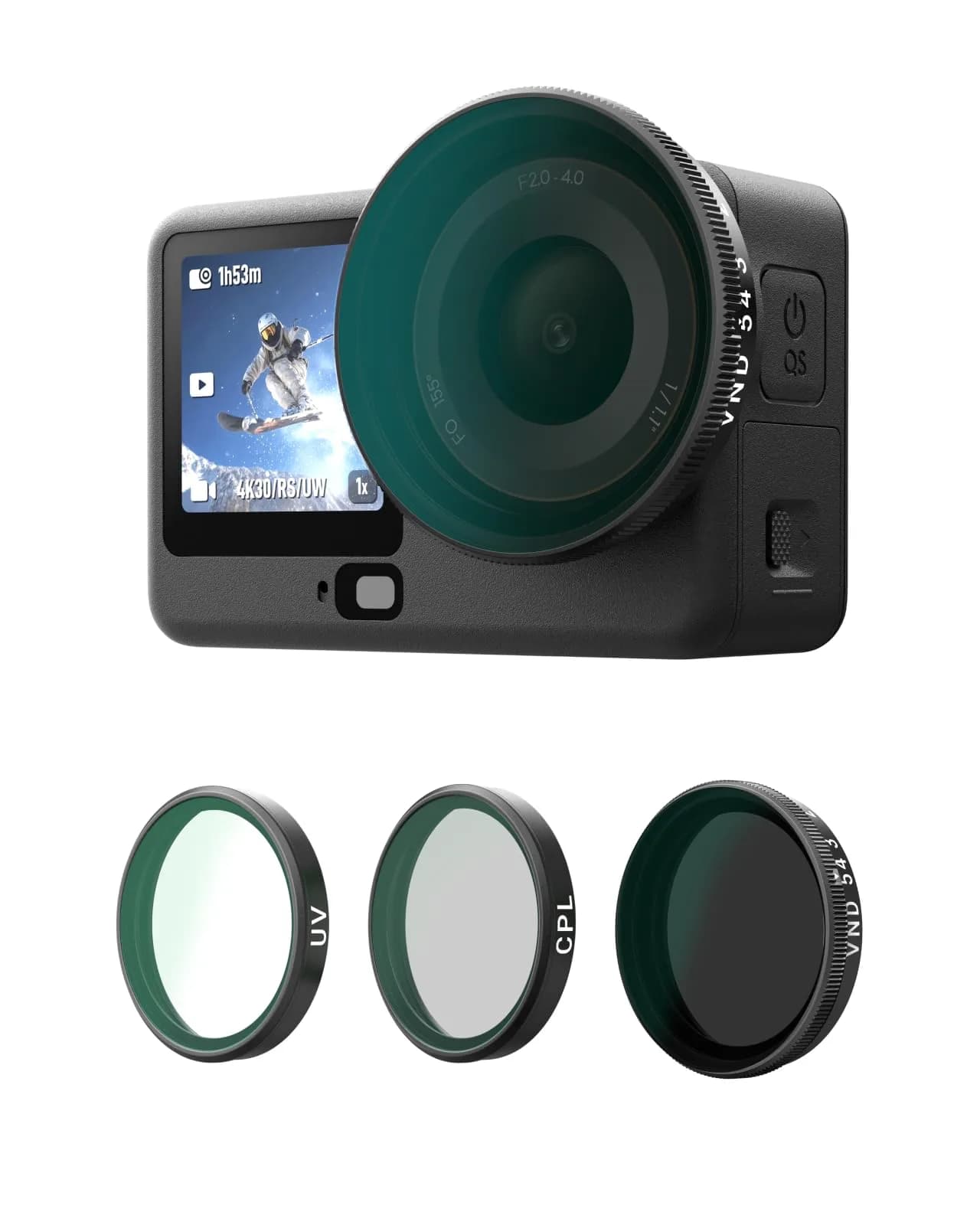 TELESIN VND CPL UV Filter Kit for DJI Osmo Action 6, 80g (2.82 oz) | Multi-Coated HD Optical Glass - main product image