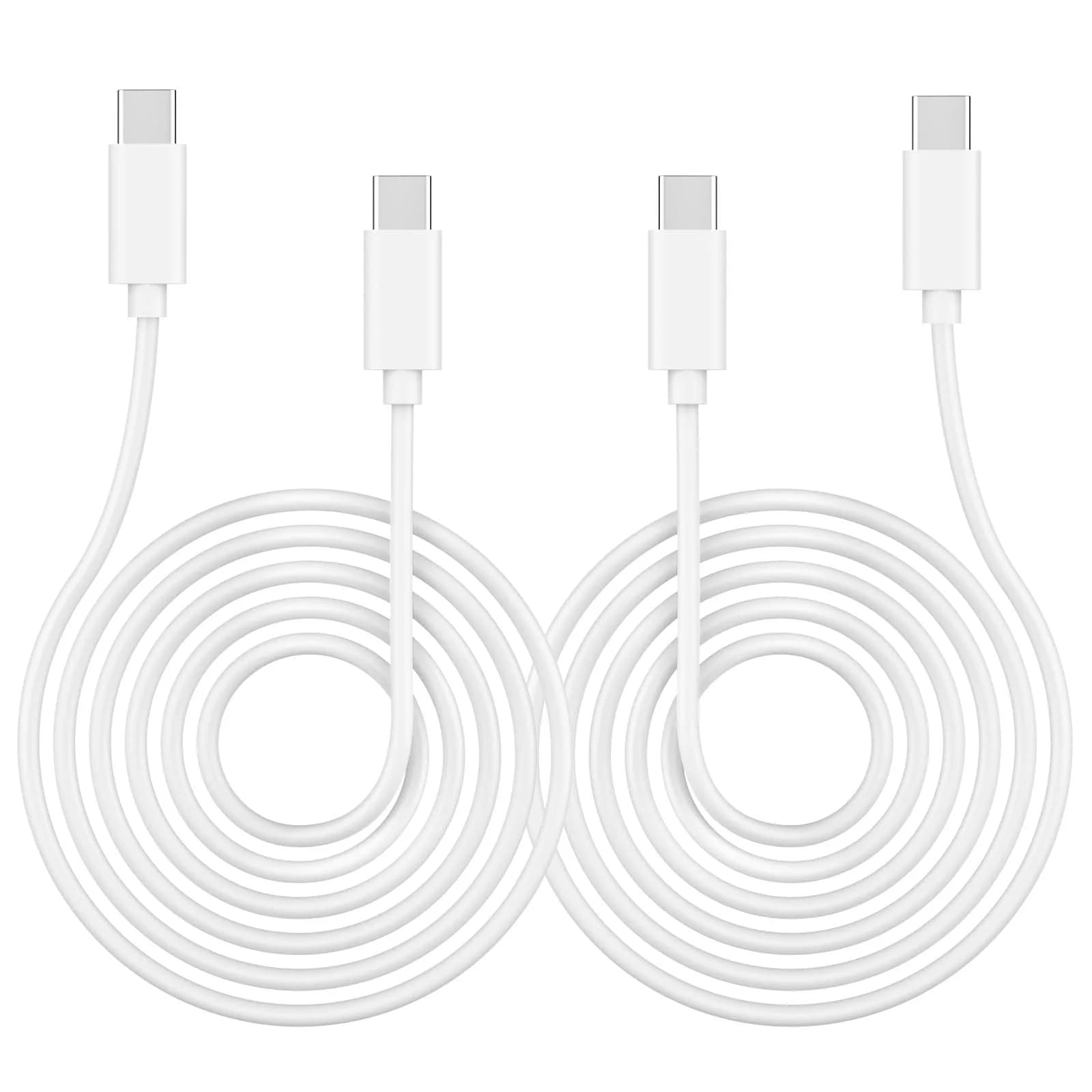 DESOFICON USB C to USB C Charging Cable 2 Pack 10ft (3.05m) | 60W PD Fast Charging Cord - main product image