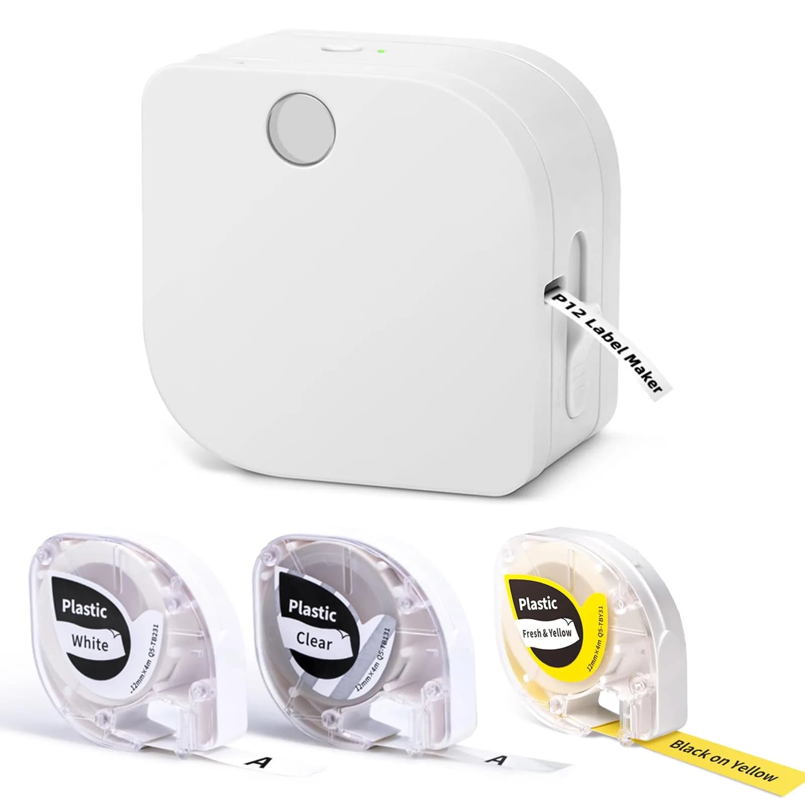 Phomemo Label Maker Machine with 3 Tapes | Compact Bluetooth Printer for Home & School