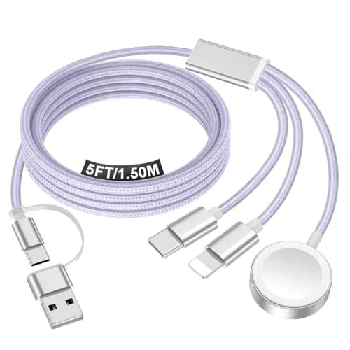 xiwxi 3-in-2 Multi Charging Cable (USB-C/Lightning/Magnetic) 1.5M | Travel Essentials for Apple Devices - main product image