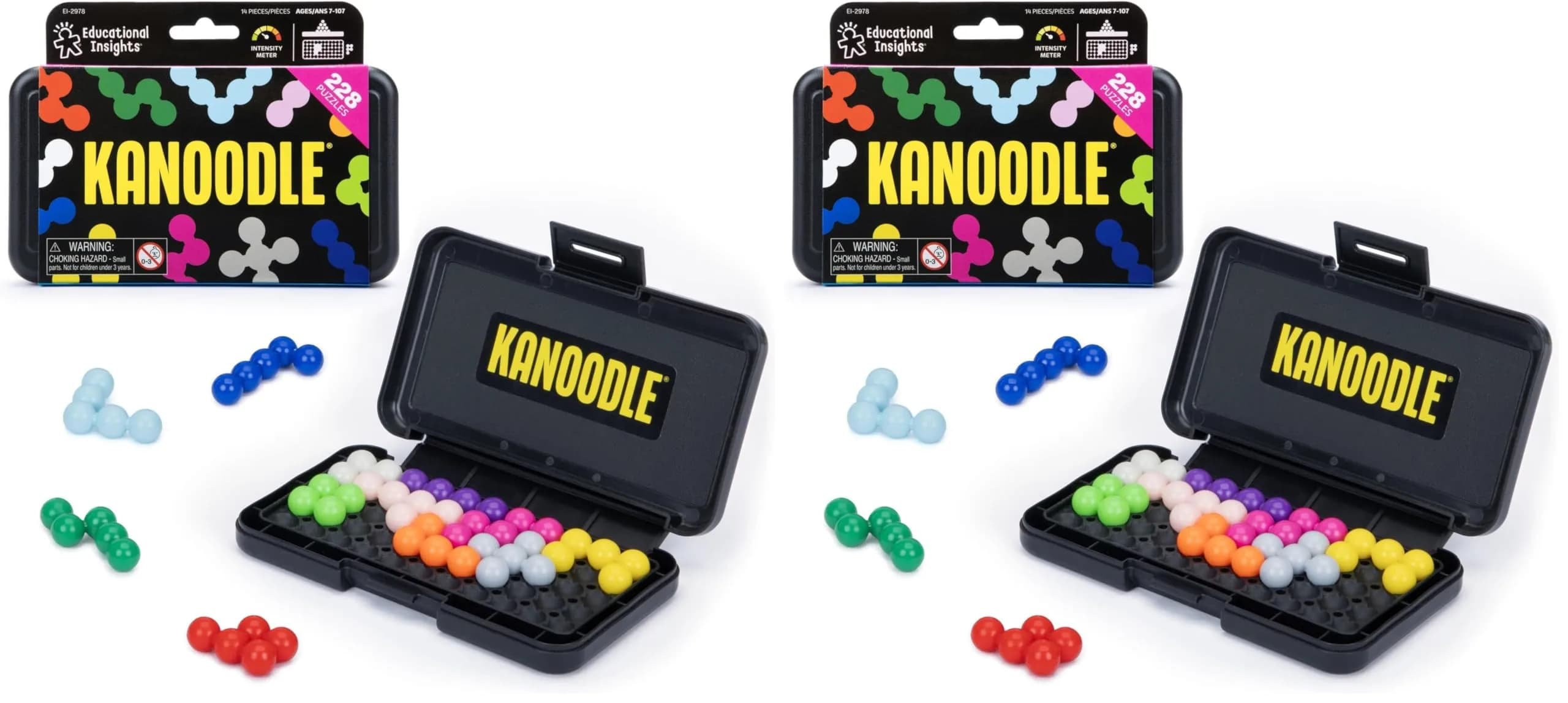 Educational Insights Kanoodle 3D Brain Teaser Puzzles Pack of 2 | Spatial Reasoning & Problem Solving - main product image