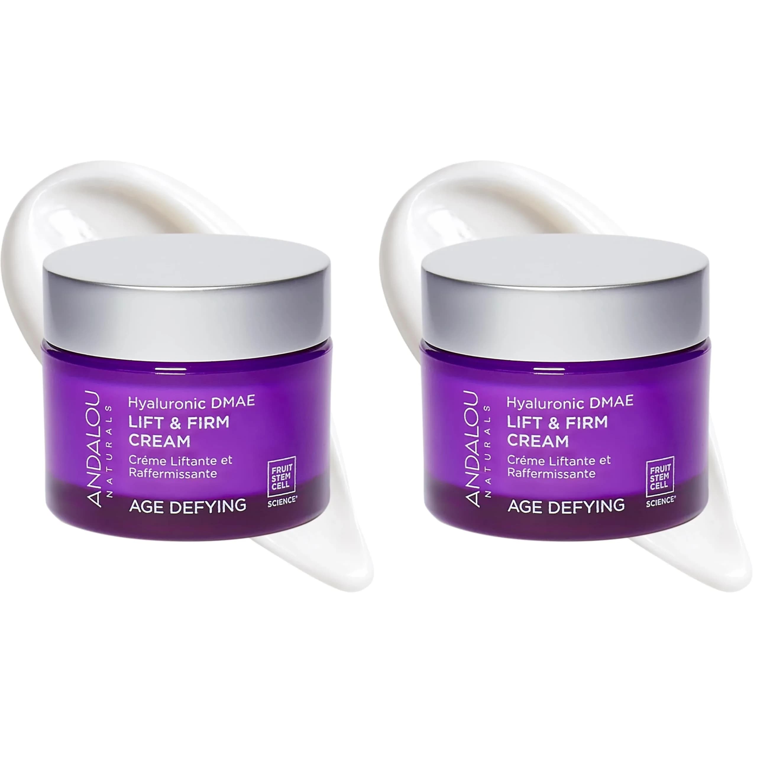 Andalou Naturals Hyaluronic DMAE Lift & Firm Skin Cream 100ml (3.4 Fl Oz) | Anti Aging Face Moisturizer - main product image