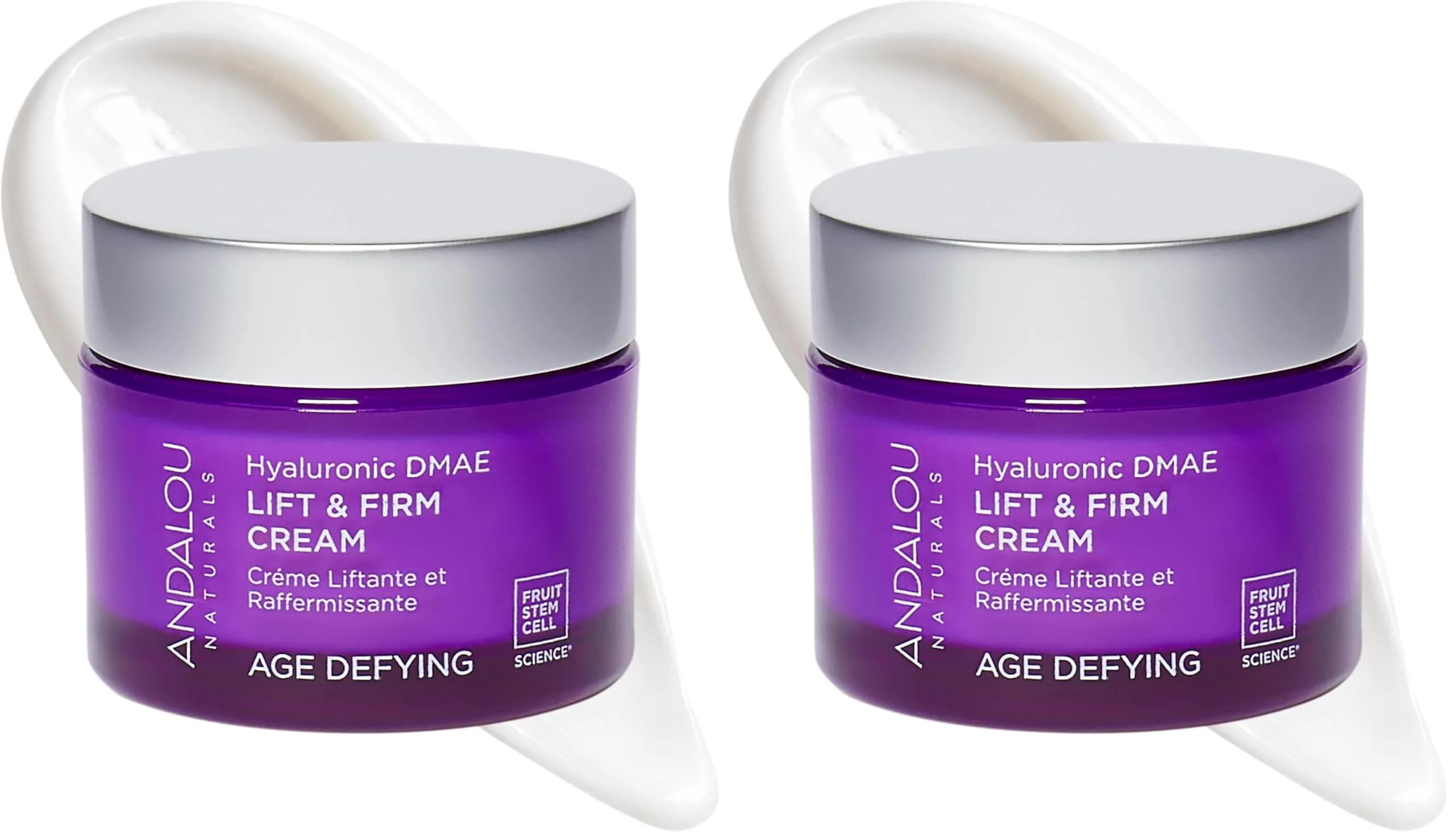 Andalou Naturals Hyaluronic DMAE Lift & Firm Skin Cream 100ml (3.4 Fl Oz) | Anti Aging Face Moisturizer - main product image