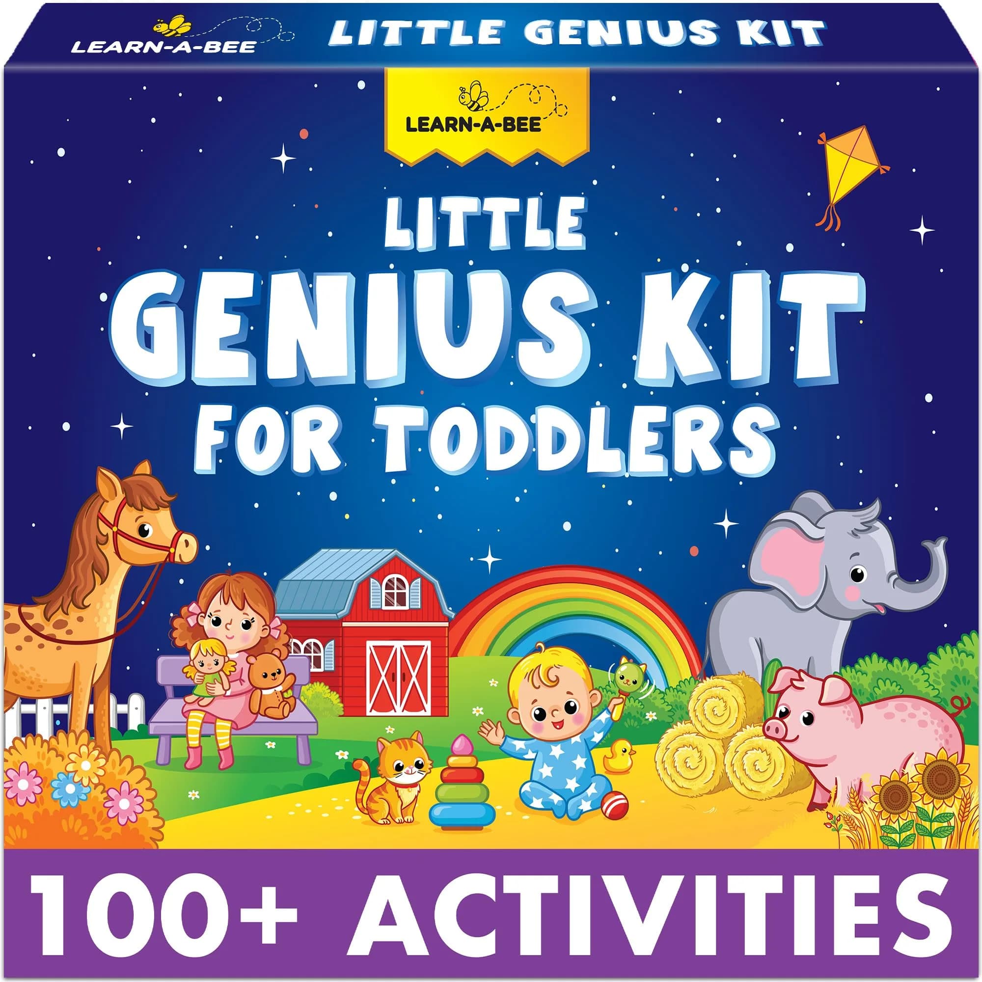 Learnabee Little Genius Kit for Toddlers | 100+ Activities for Ages 1-3, Screen-Free Fun - main product image