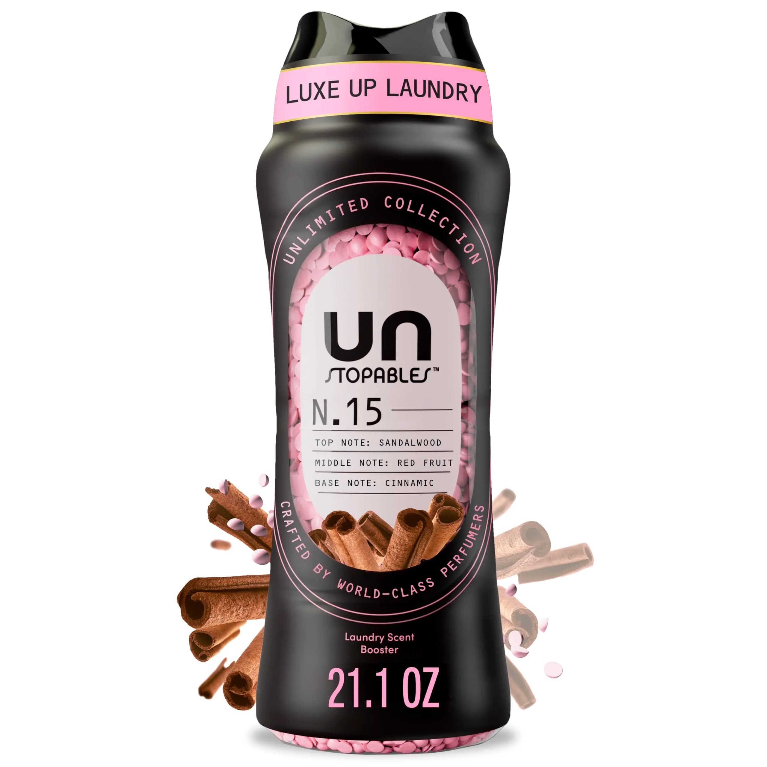 Downy Unstopables Unlimited Laundry Scent Booster Beads No. 15, 21.1 oz | Fragrance Harmony with Sandalwood & Red Fruit - main product image