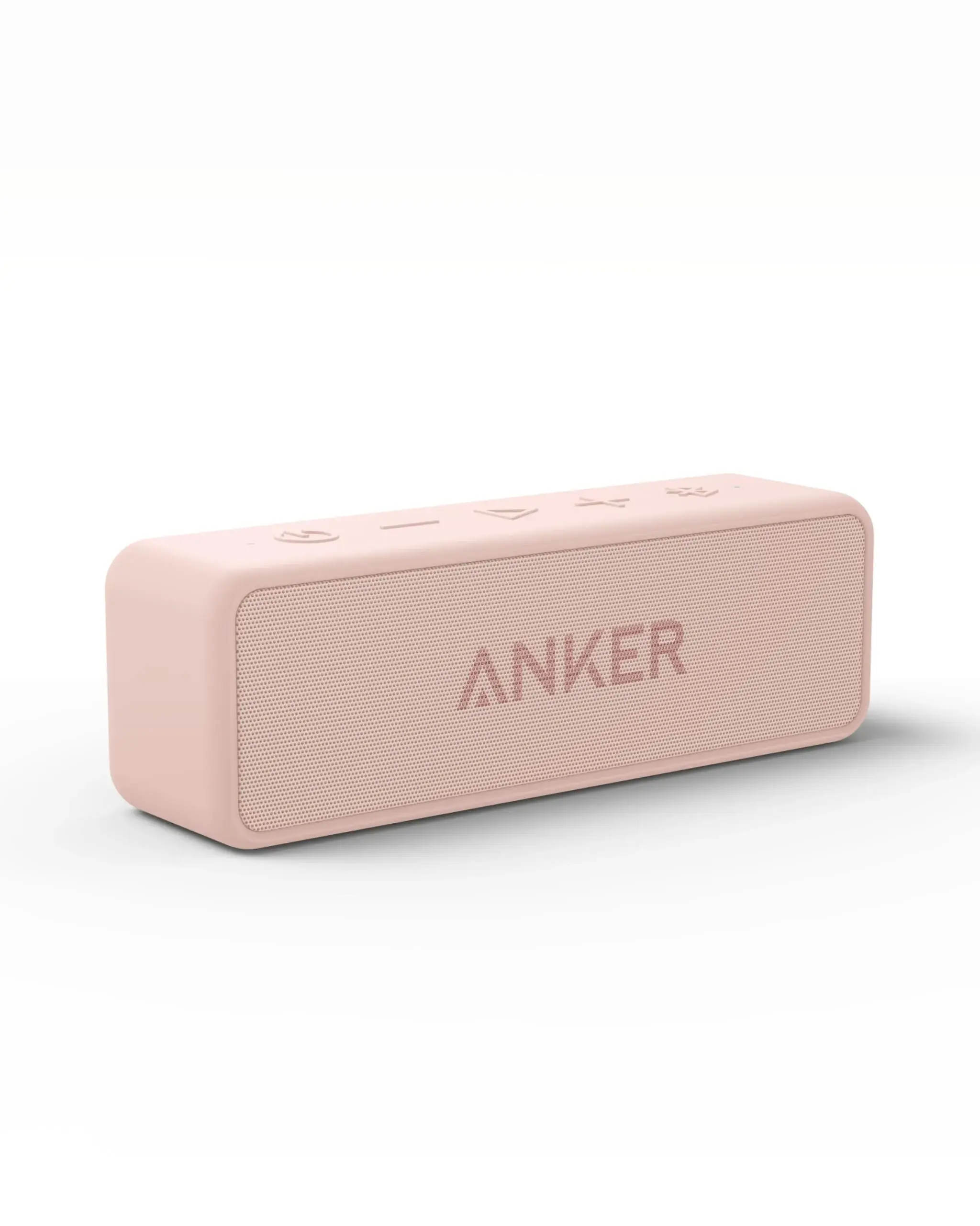 Anker Soundcore 2 Portable Bluetooth Speaker, Pink, 12W Stereo Sound | IPX7 Waterproof & 24-Hour Playtime - main product image