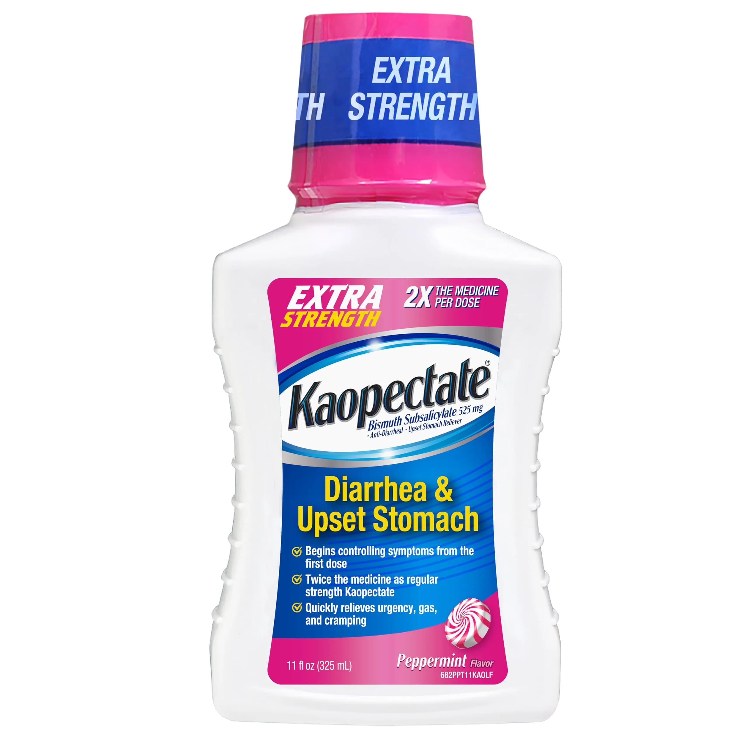 Kaopectate Extra Strength Diarrhea 11oz | Fast-Acting Upset Stomach Relief with Bismuth Subsalicylate - main product image