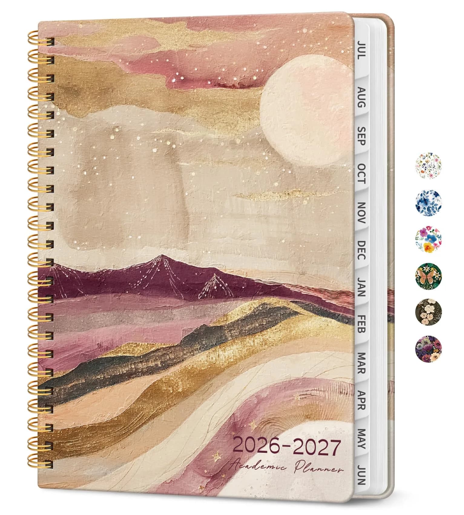 Taja Planner 2026-2027 Jul 2026-Jun 2027 Monthly & Weekly Calendar Planner 21.6 cm (8.5 in) x 15.9 cm (6.3 in) | Academic Year Planning with Tabs - main product image