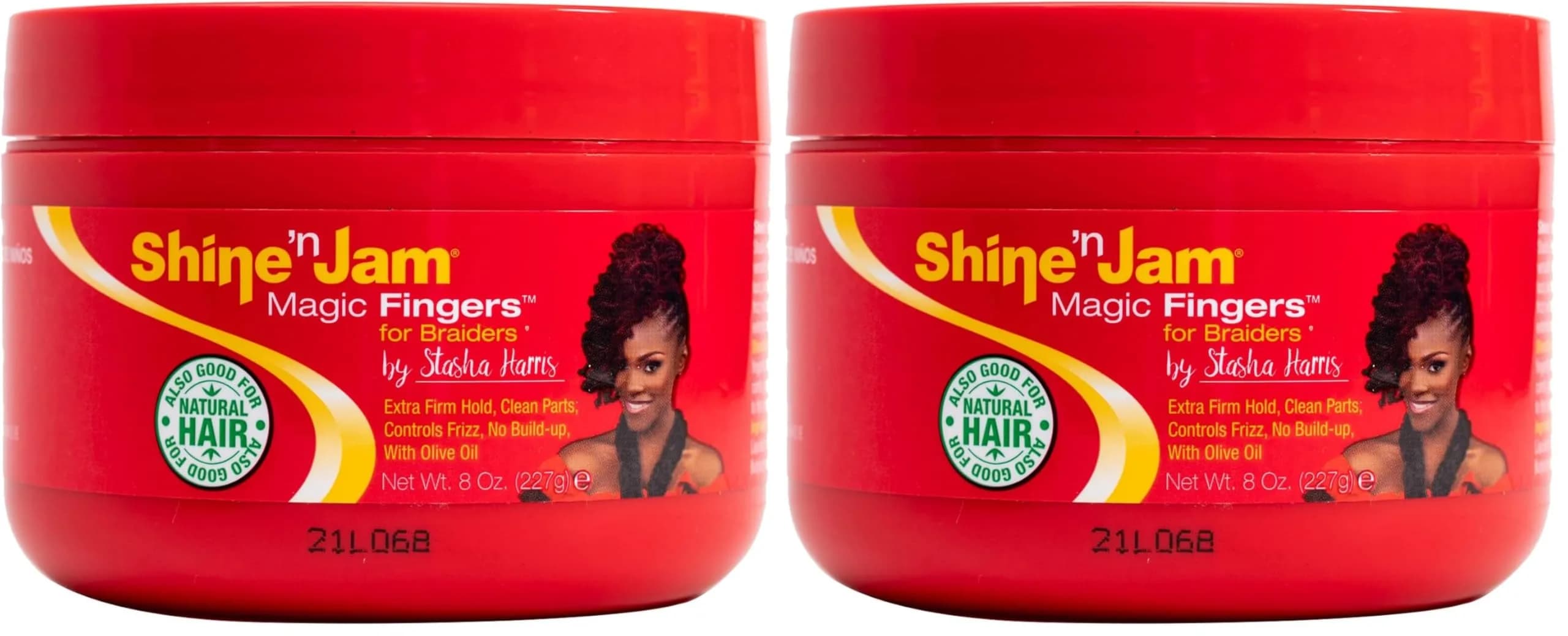 AmPro Shine-n-Jam Magic Fingers Gel for Braids 474ml (16 Fl Oz) | Firm Hold for All Hair Textures