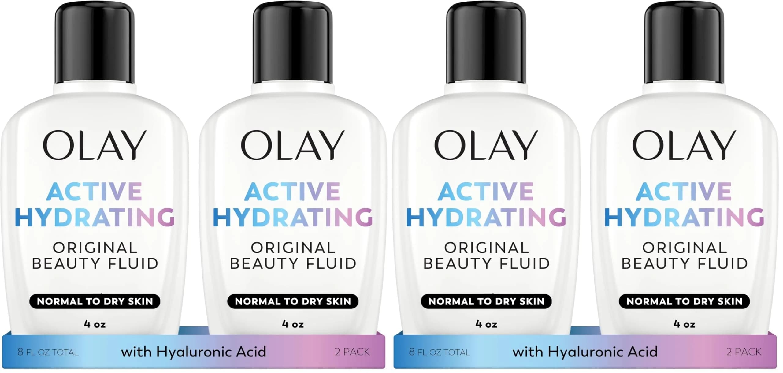 Olay Active Hydrating Beauty Fluid Lotion Original Facial Moisturizer 480ml (16 Fl Oz) | Dermatologically Tested - main product image