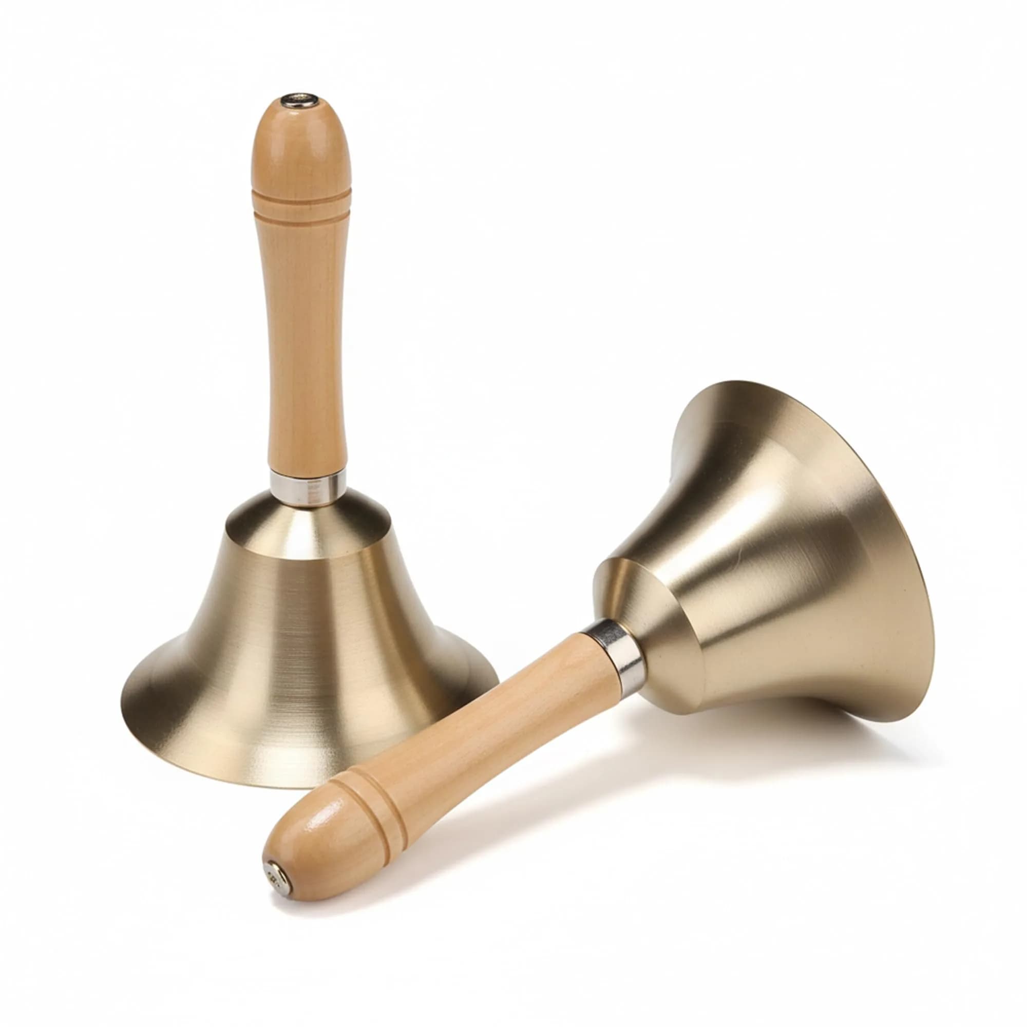 TDOCK Super Loud Solid Brass Hand Call Bell 7.9cm (3.15 Inch) Diameter | Classic Wedding & Prayer Bell - main product image