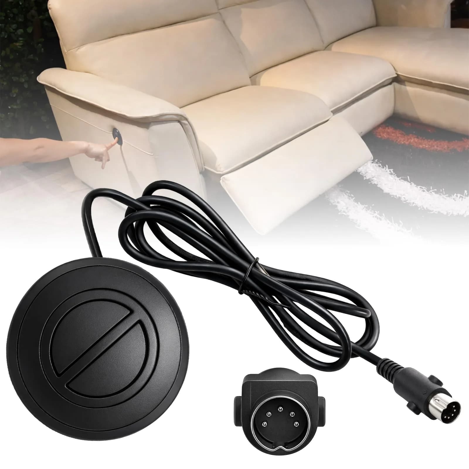 Podoy 2-Button Power Recliner Hand Control 6 ft Cord | Durable, Universal Fit (70-120 chars) - main product image