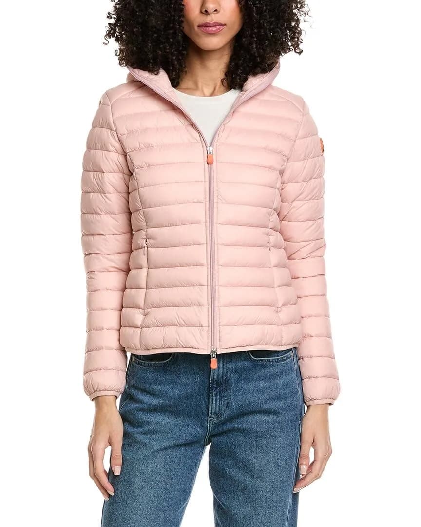 Save The Duck Daisy Lightweight Animal-Free Windproof Water-Repellent Jacket | Blush Pink, Medium - main product image