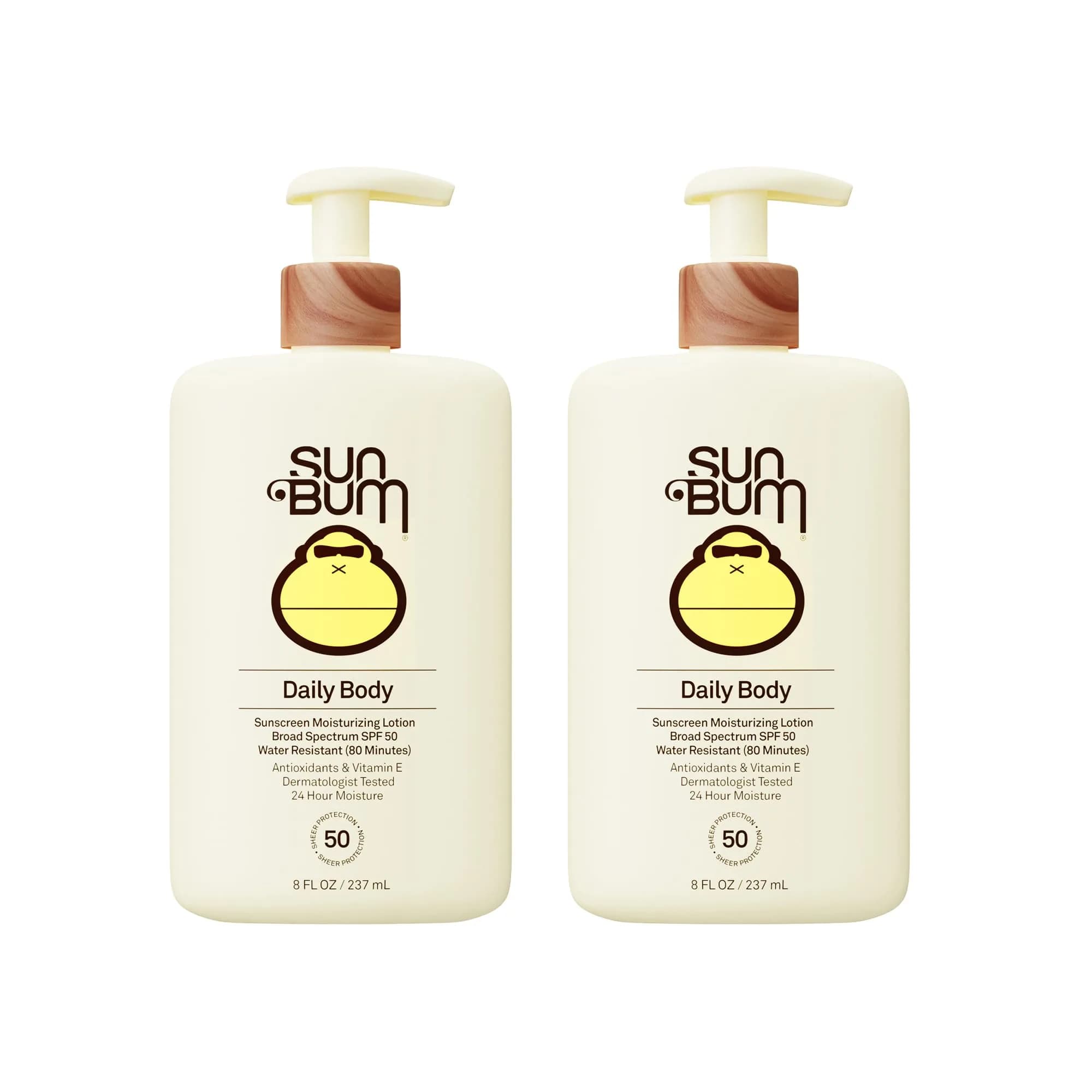 Sun Bum Daily SPF 50 Body Lotion 156g (5.5 Fl Oz) Pack of 2 | Broad Spectrum Moisturizing Sunscreen with Vitamin E - main product image