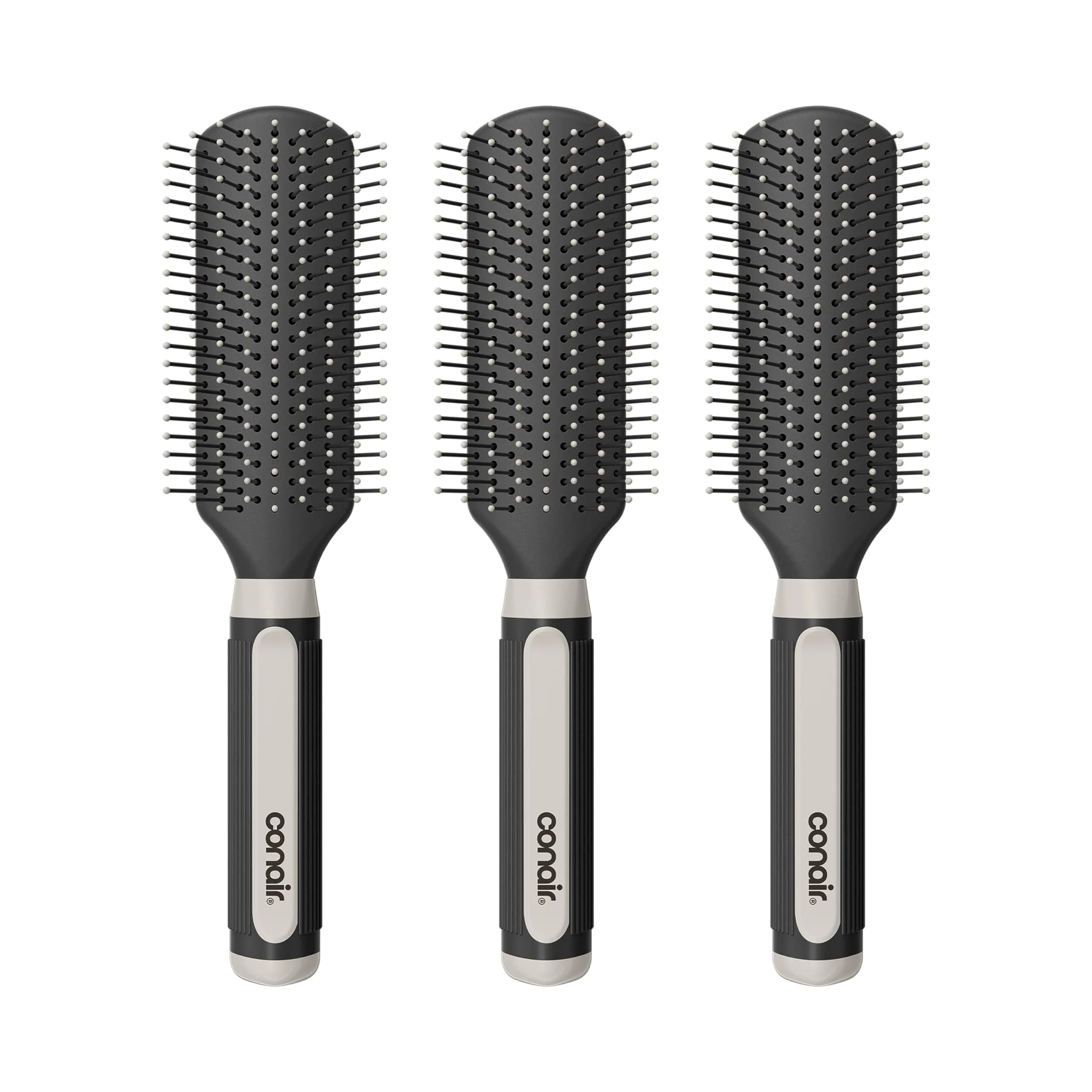 Conair Grip & Shape Styling 3-Pack Hair Brushes | Detangling, Volumizing, Smoothing - main product image