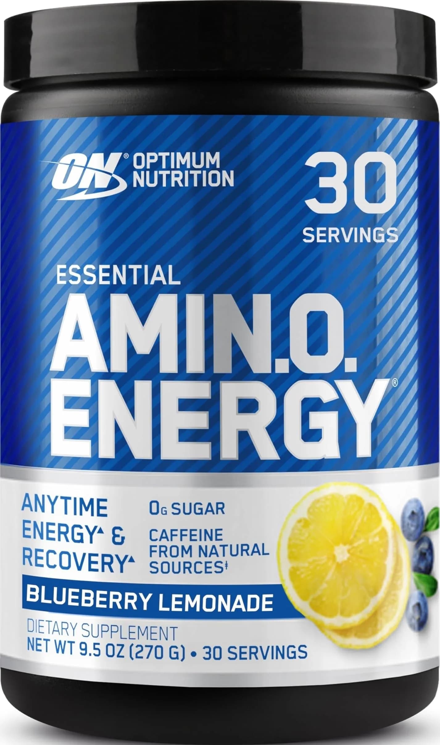 Optimum Nutrition Amino Energy Blueberry Lemonade 57oz (1.62kg) | Pre-Workout & Anytime Energy Blend - main product image