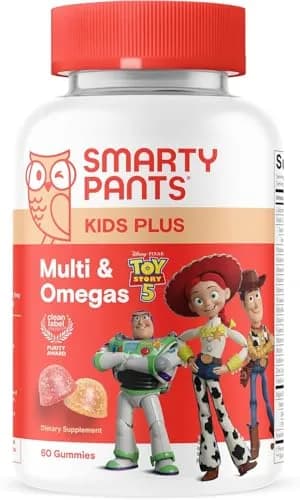SmartyPants Toy Story 5 Kids Multivitamin Gummies 60 Count | Immune Support with Omega 3, Vitamin D, C, B12, E, Zinc & Iodine - main product image