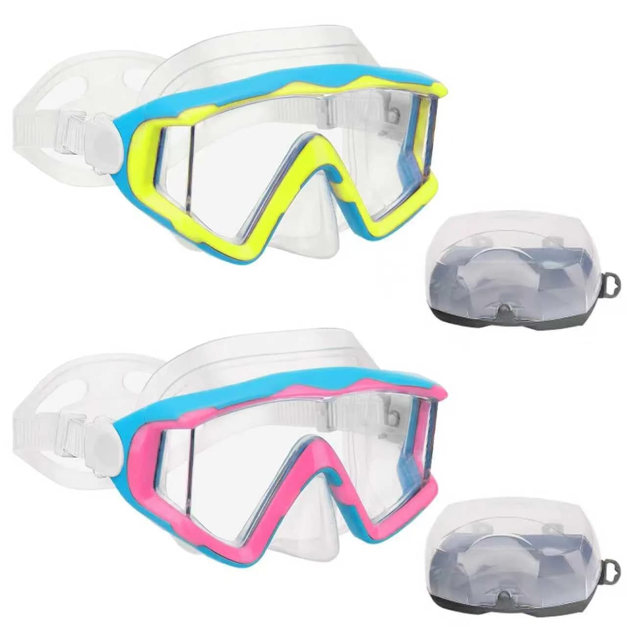 AQUA A DIVE SPORTS Blue Single Lens Diving Mask | 180° Wide View Anti-Fog
