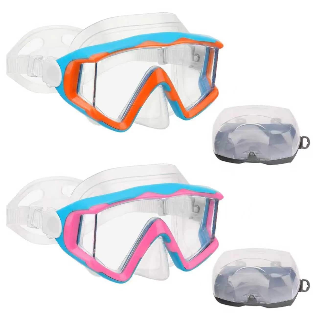 AQUA A DIVE SPORTS Blue Single Lens Diving Mask | 180° Wide View Anti-Fog