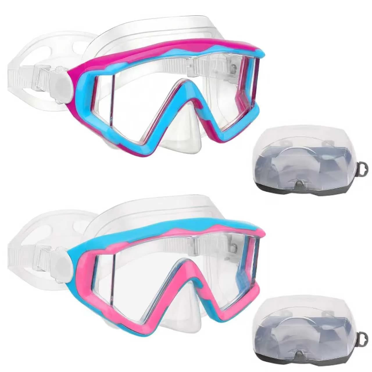 AQUA A DIVE SPORTS Blue Single Lens Diving Mask | 180° Wide View Anti-Fog