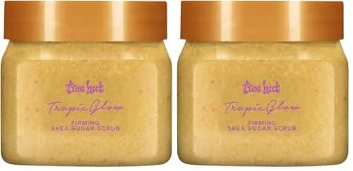 Tree Hut Tropic Glow Shea Sugar Scrub Travel Size 96g (3.4 oz) | Vegan Skin Exfoliant for Smooth Skin - main product image