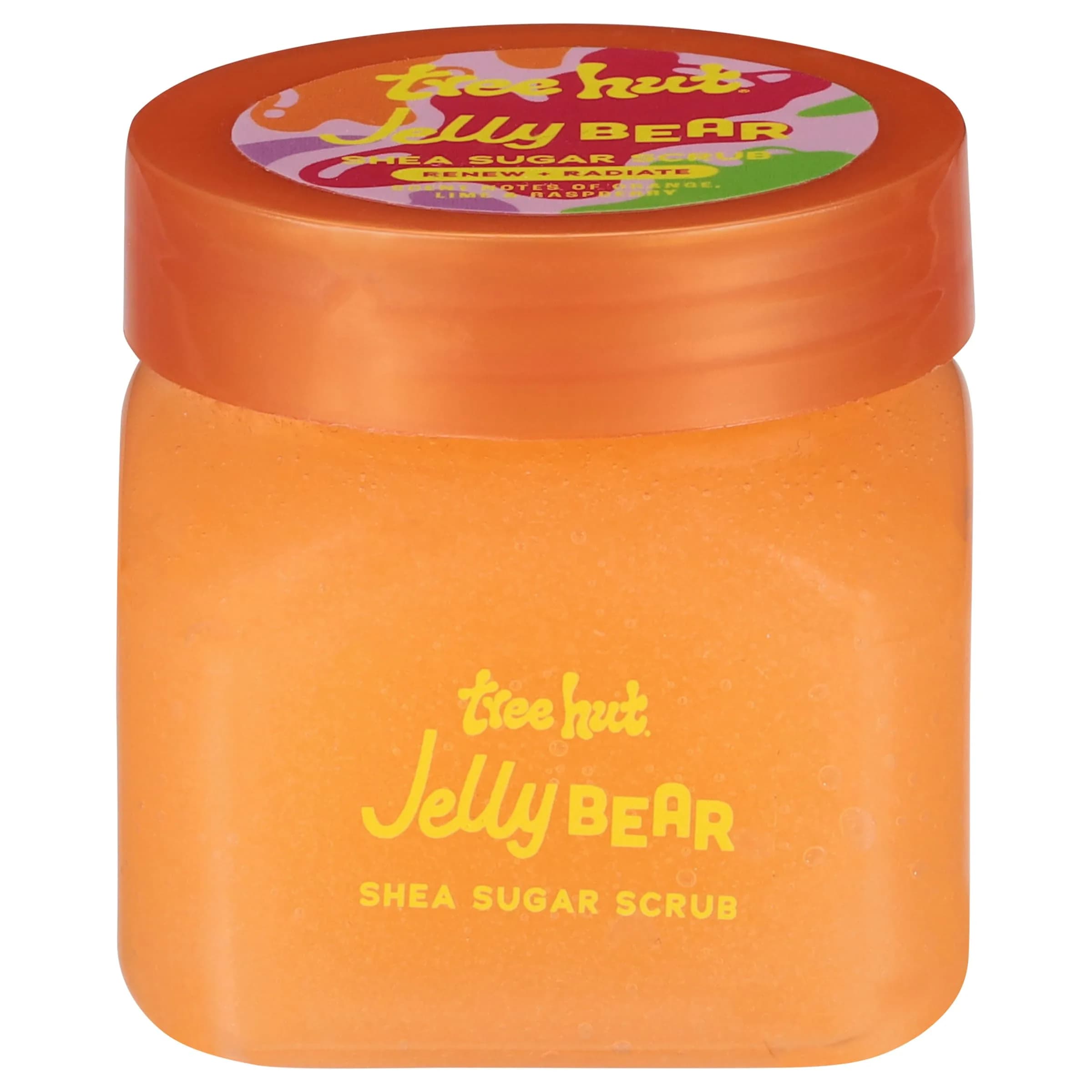 Tree Hut Jelly Bear Shea Sugar Body Scrub, Exfoliating & Hydrating with Shea Butter, Smooth Skin, All Skin Types, Vegan, Travel Size (3.4 oz / 98g) - main product image