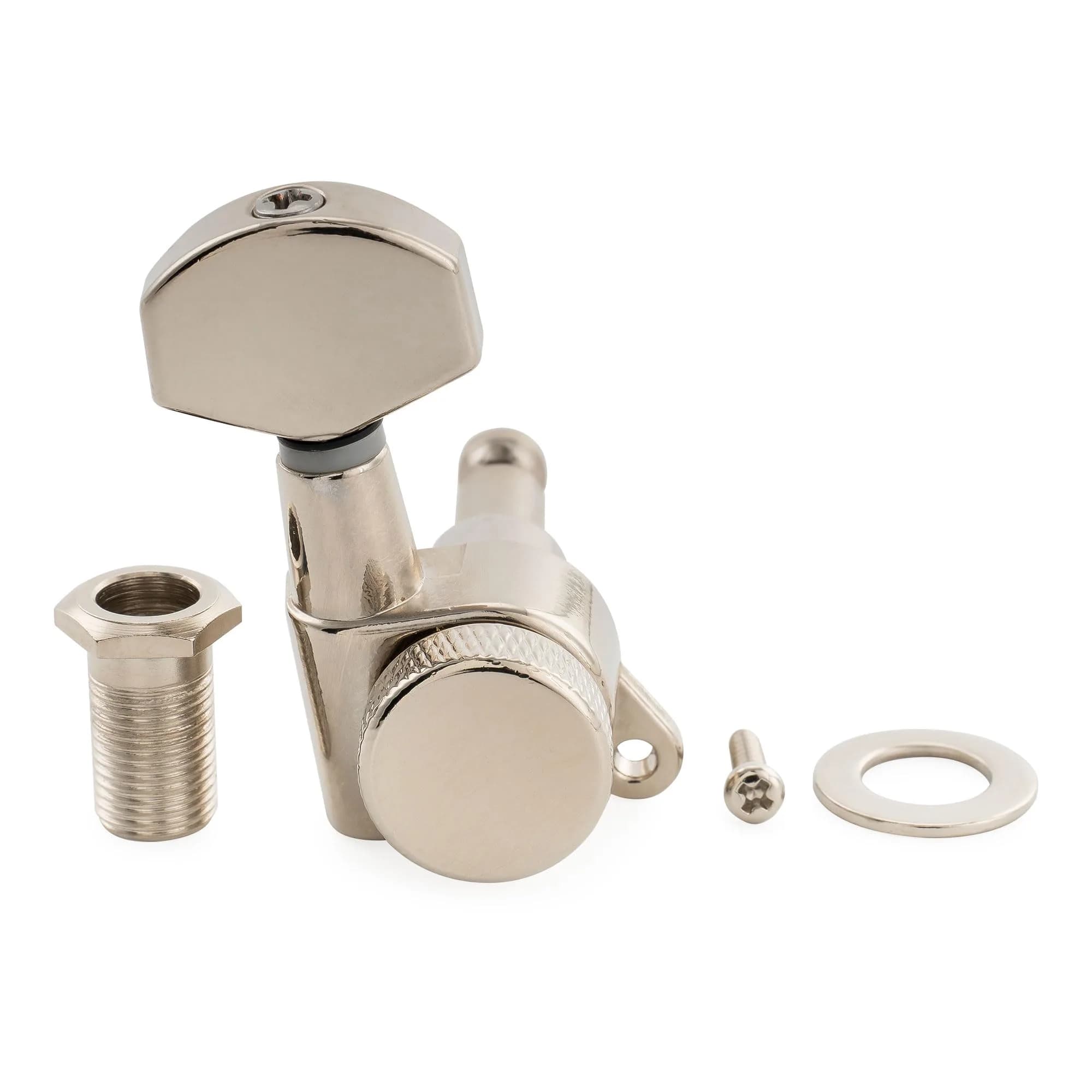 Musiclily Pro R15J Bass Side Locking Tuner 10mm Peg Hole | 15:1 Ratio Nickel - main product image