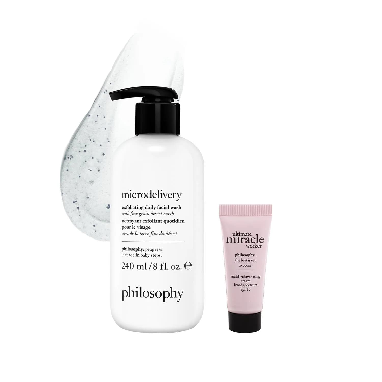 philosophy Microdelivery Exfoliating Daily Facial Wash 8.24 fl oz (244 ml) | Gentle Daily Cleanser for All Skin Types - main product image