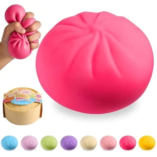 ToyMojo Dumpling Squishy Mystery Box Rose | Viral Bao Bun Squeeze Toy - main product image