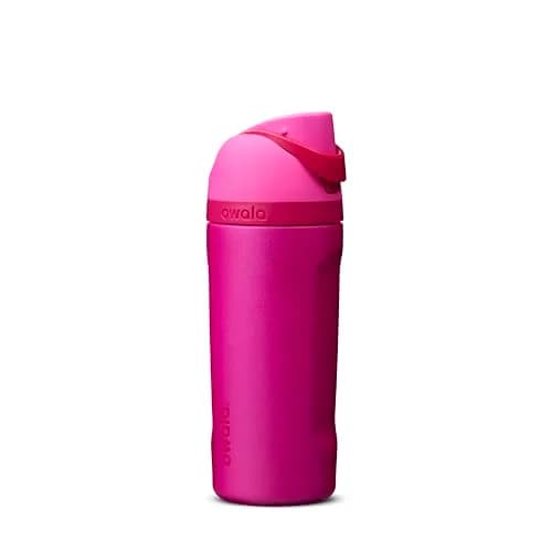 Owala FreeSip Kids Stainless Steel Water Bottle 16 oz Read My Lips | Insulated & Leak-Proof for Daily Hydration - main product image