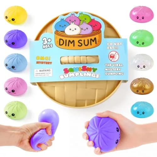 OPOM Purple Dumpling Squishy Toy Mystery Box | Fun Unboxing Experience - main product image