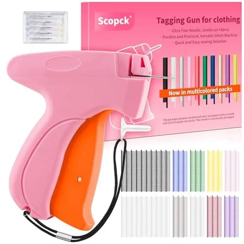 Scopck Handheld Stitch Gun for Clothes | Quick Clothing Fixer with 6 Needles & 1800 Fasteners - main product image