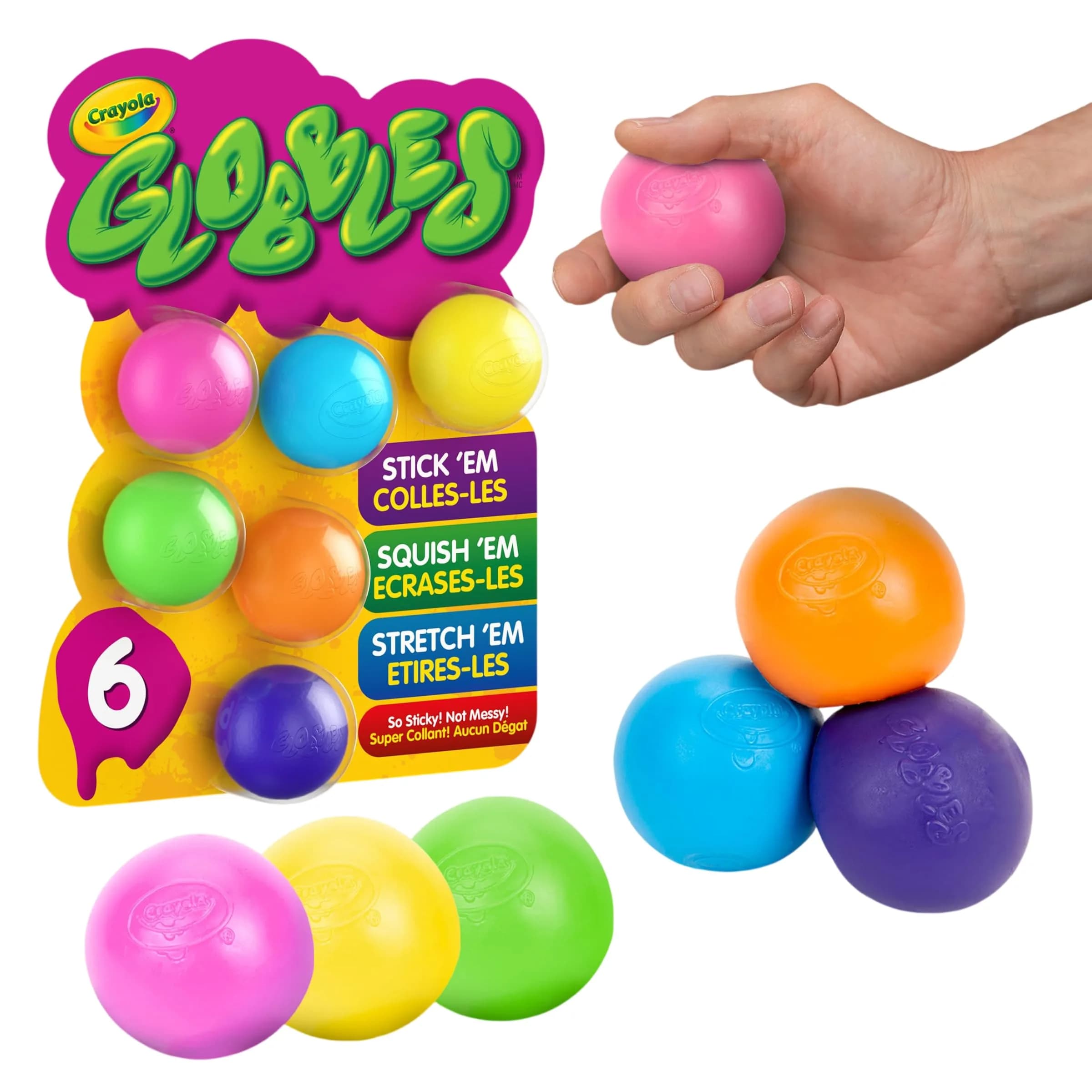 Crayola Globbles Squish Toys (Assorted Colors) | Non-Toxic & BPA-Free for Kids - main product image