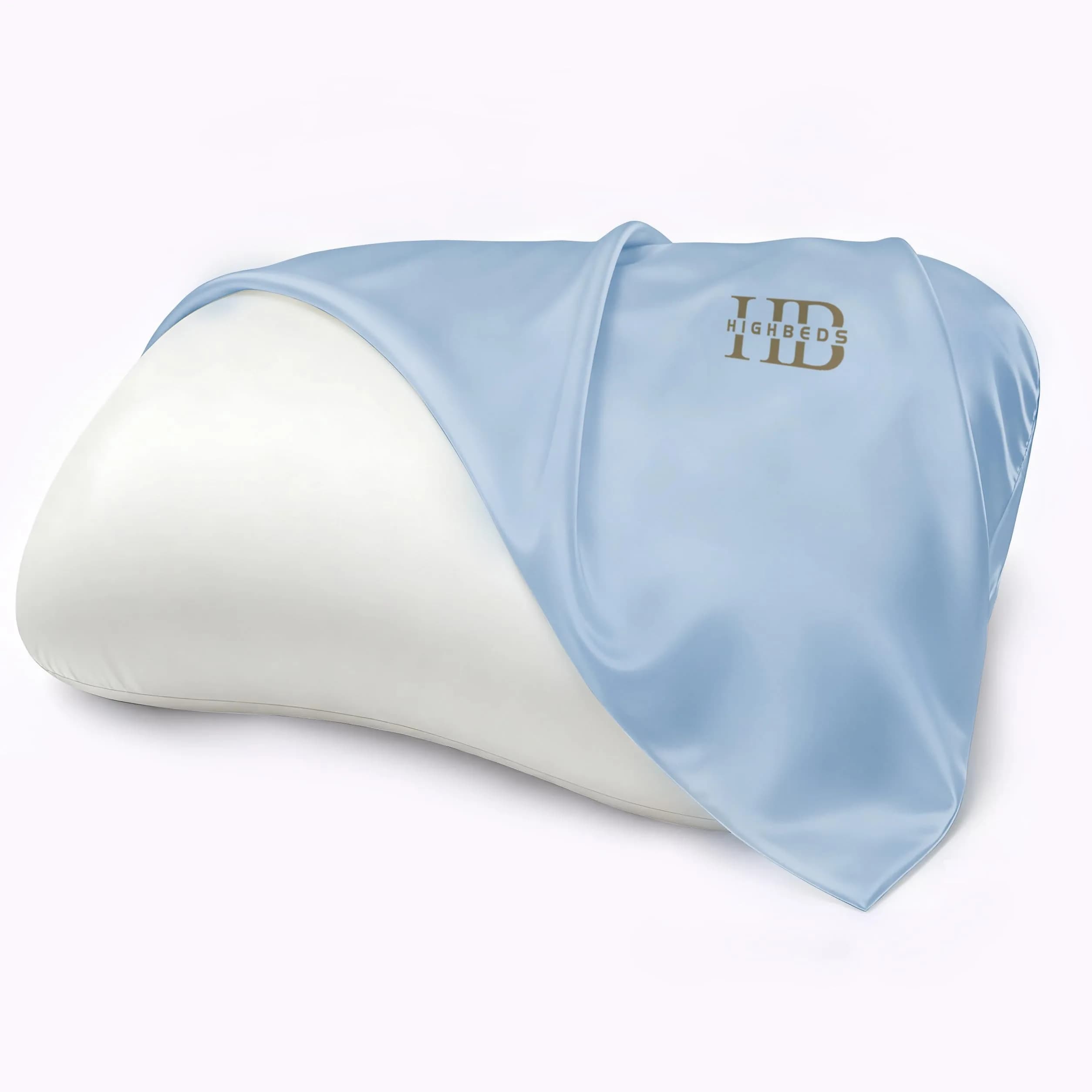 HighBeds Cervical Neck Pillow for Neck Pain Relief, Ergonomic Memory Foam Side Sleeper Pillow 38cm x 64cm (15" x 25") | BASF Support