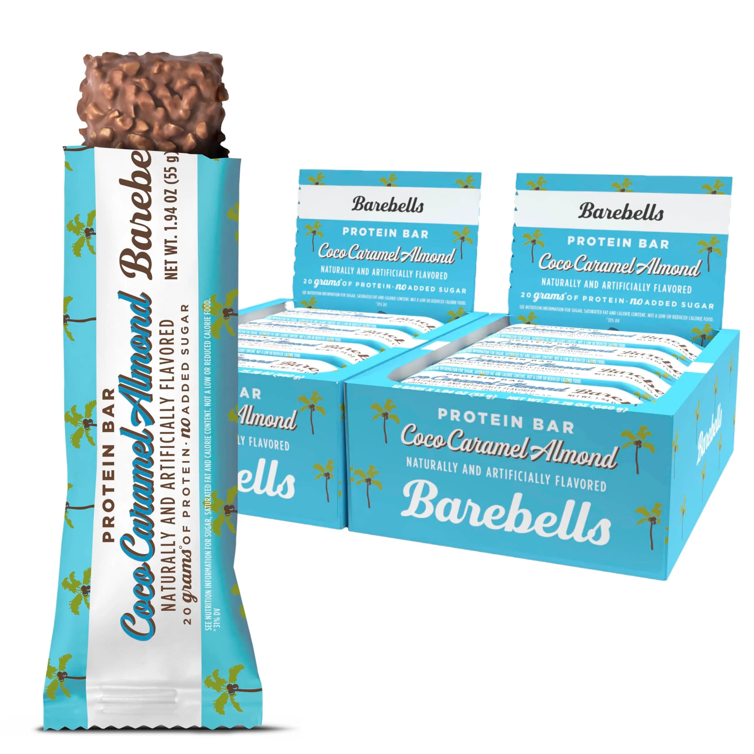 Barebells Coconut Caramel Almond Protein Bar 20g High Protein | Coconut Caramel Almond Flavor Snack Bar - main product image