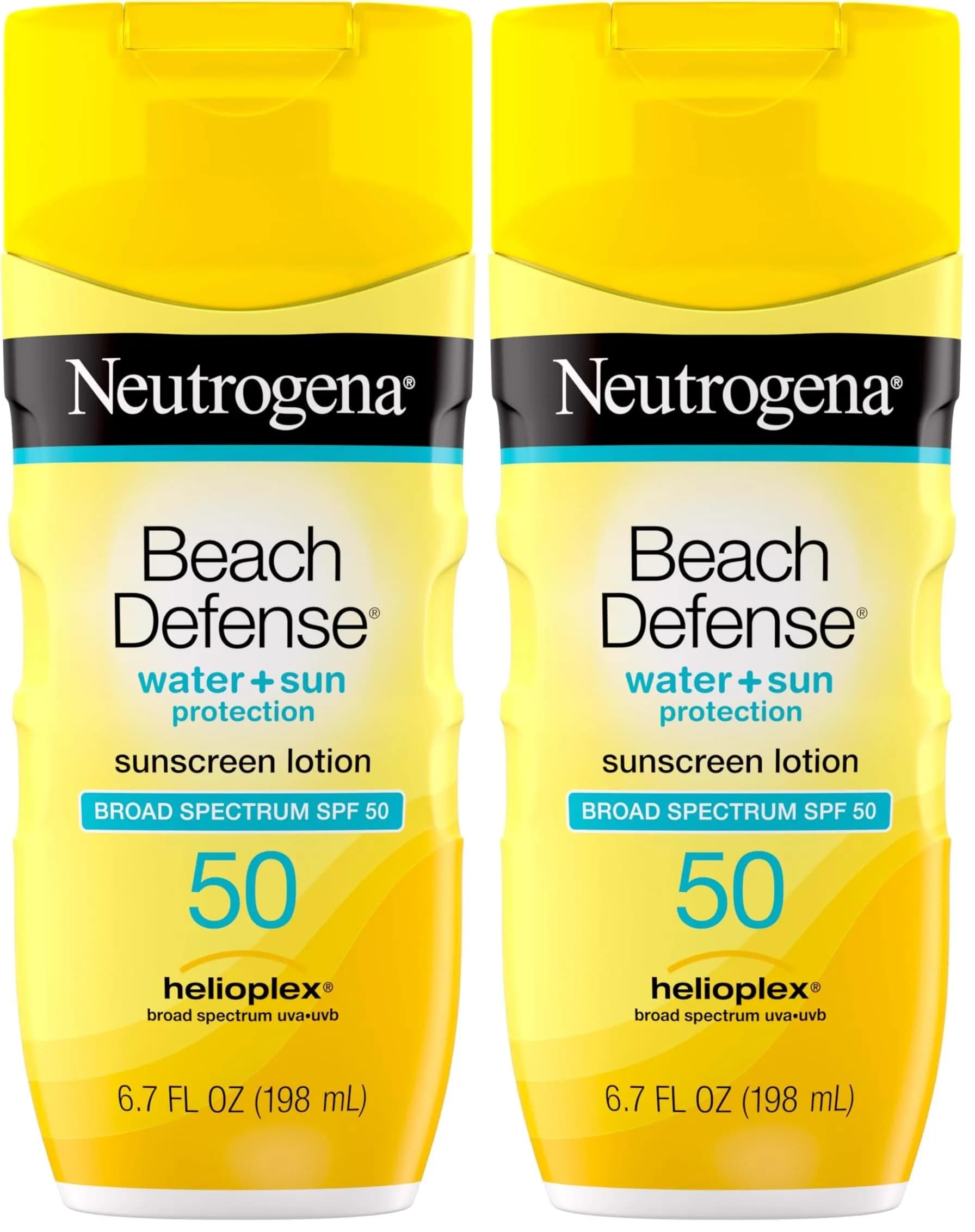 Neutrogena Beach Defense SPF 50 Lotion 400ml (13.4 Fl Oz) | Broad Spectrum UVA/UVB Protection - main product image