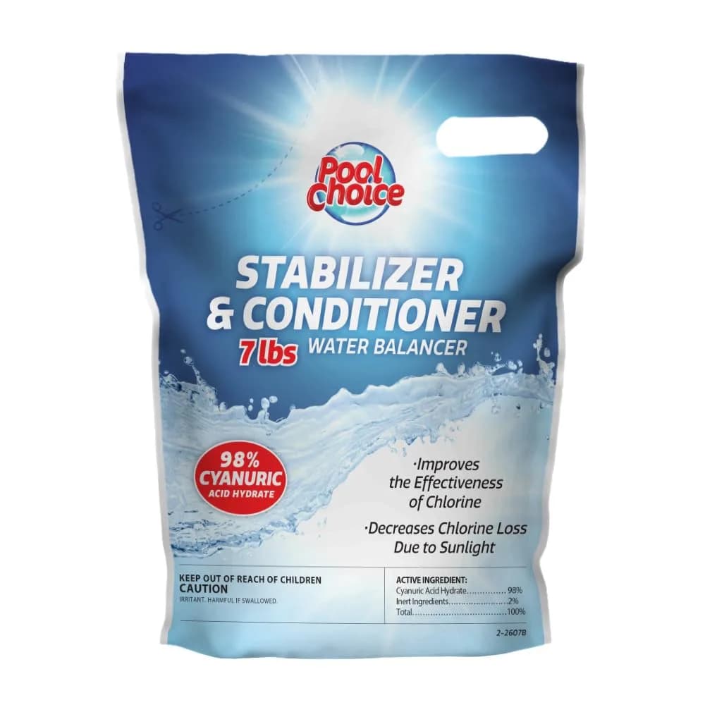 SpaChoice 7-Pounds Pool Stabilizer and Conditioner | Cyanuric Acid for Chlorine Protection (110c) - main product image