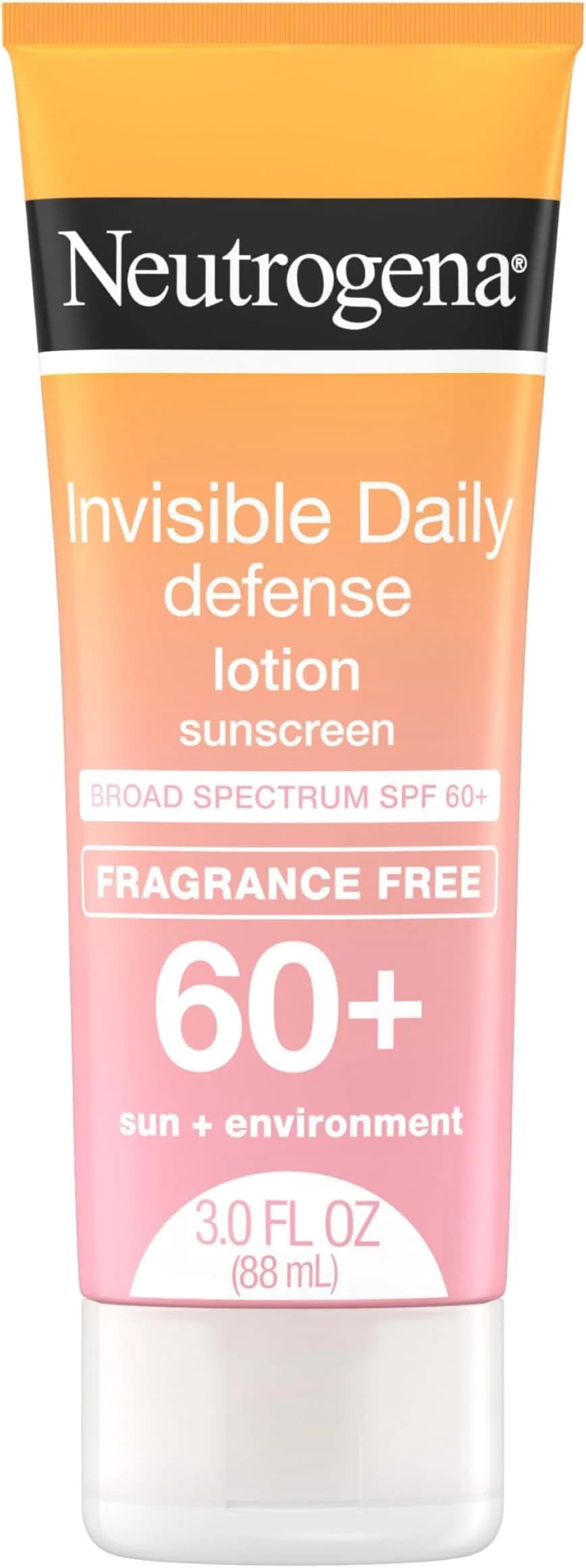 Neutrogena Invisible Daily Defense Sunscreen Lotion SPF 60+ 106ml (3.0 fl. oz) | Broad Spectrum UVA/UVB Protection - main product image