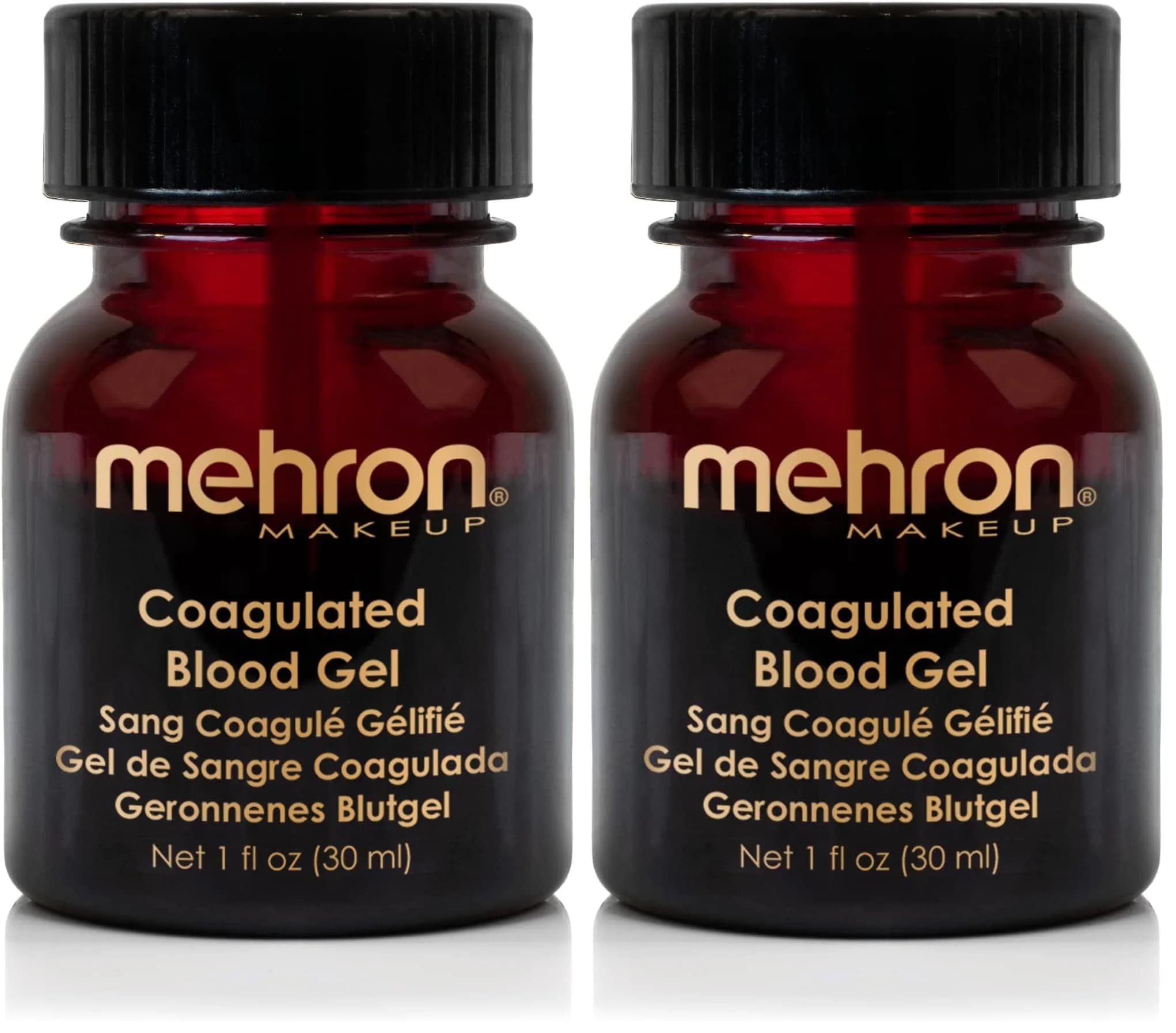 Mehron Makeup Coagulated Blood Gel | Fake Thick Blood Makeup for SFX, Halloween, Cosplay | 60ml (2 oz) Pack of 2 | Holds Shape Without Dripping - main product image