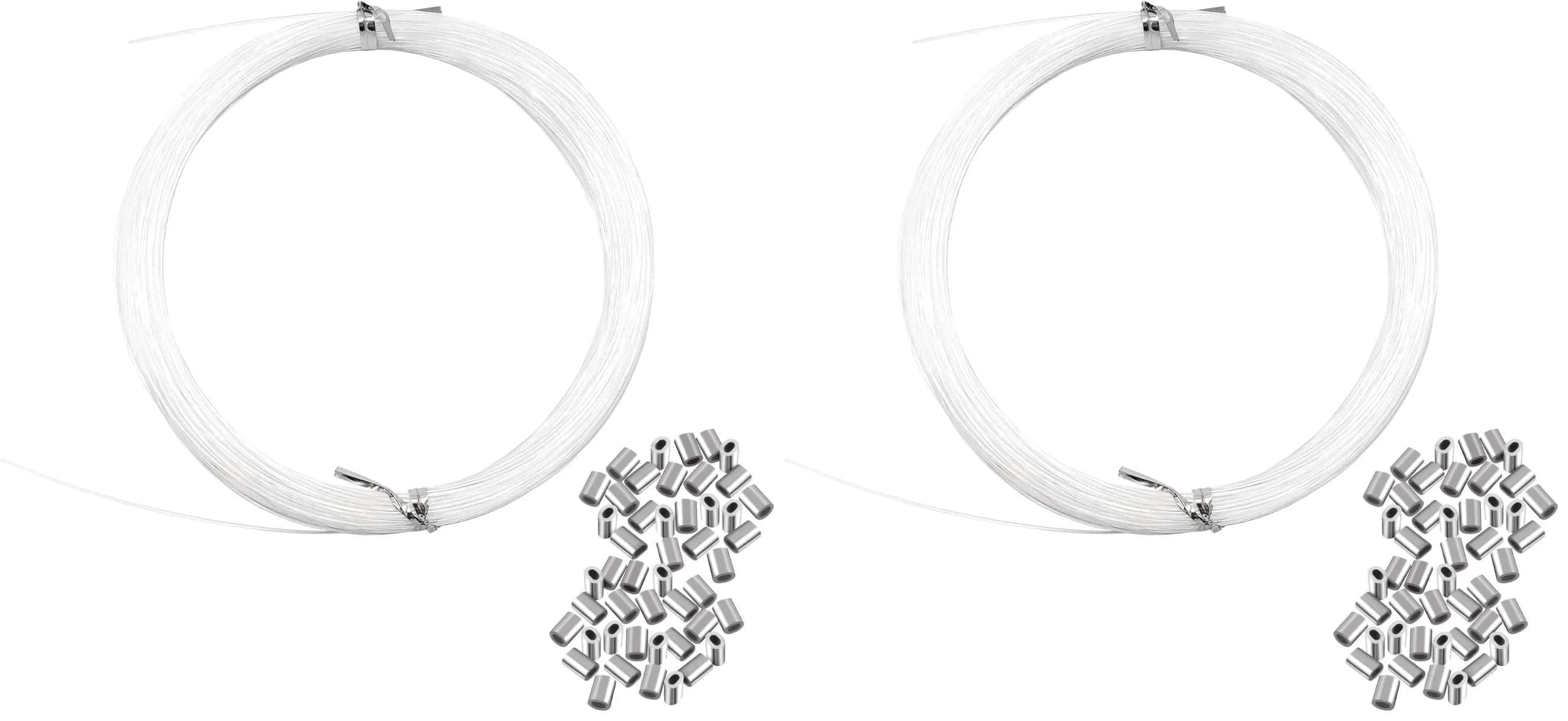 Cerpourt Clear Invisible Hanging Wire 0.9mm Diameter, 196 Feet Total (Pack of 2) | Supports Up to 60lbs - main product image