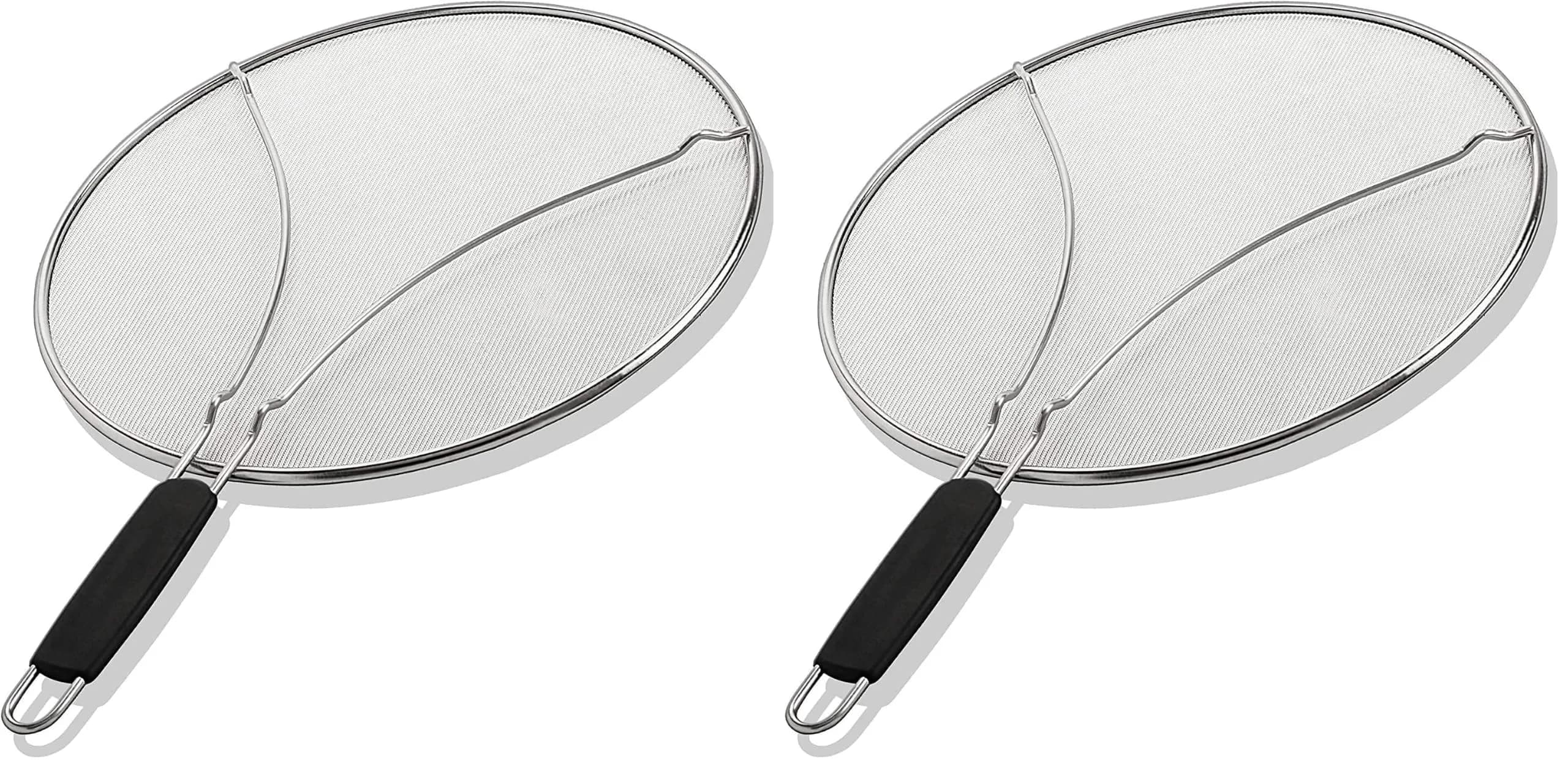 BergKoch Splatter Screen for Frying Pan - 13 Inch Stainless Steel Grease Splatter Guard (Pack of 2) | Premium German Quality - main product image