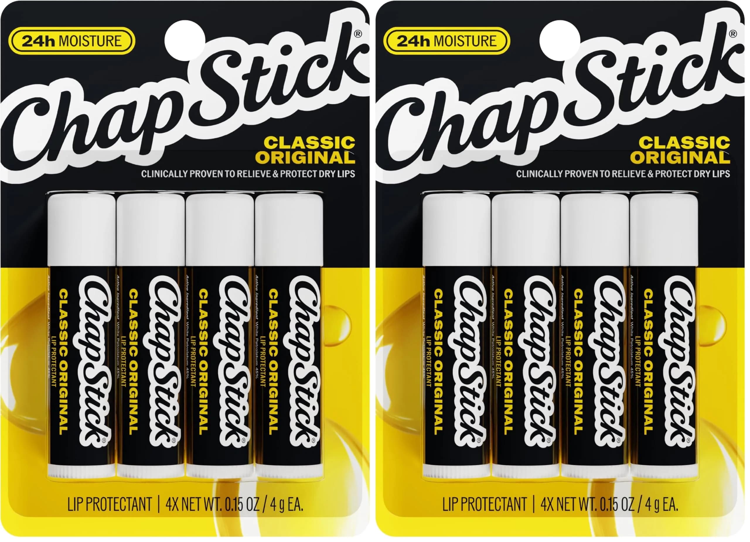 ChapStick Classic Original Lip Protectant Stick 0.15 oz (3.5g) | Hydrates & Protects Dry Lips - main product image
