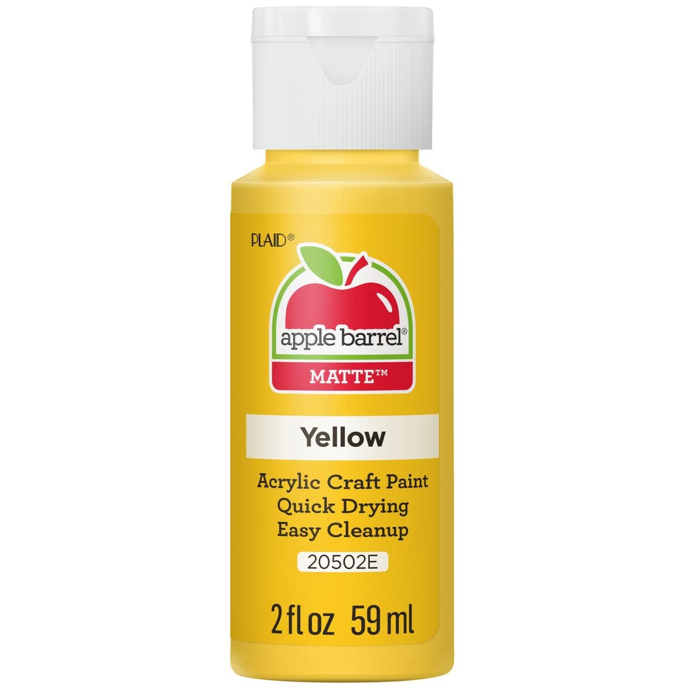 Apple Barrel Acrylic Paint Yellow 2 fl oz | Non-Toxic Craft Paint for Beginners - main product image