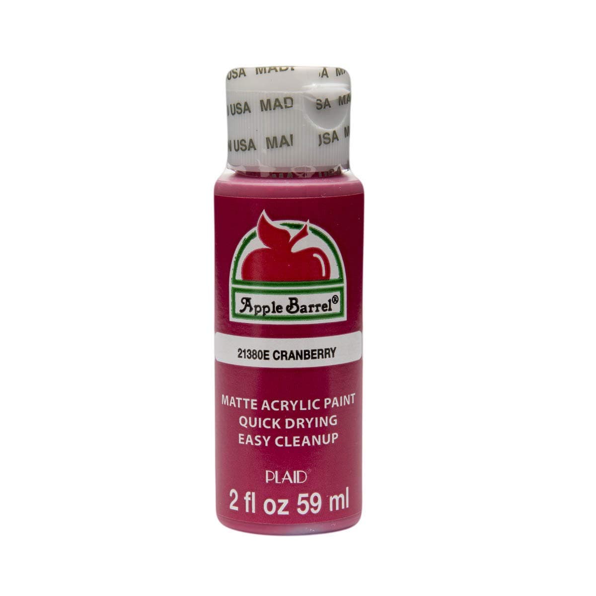Apple Barrel Acrylic Paint Cranberry 2 oz (59 ml) | Non-Toxic Craft Paint for Beginners - main product image